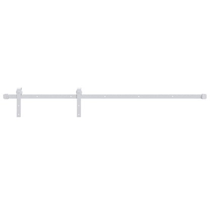 Sliding Door Hardware Kit 200 cm Steel White