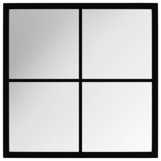 Mirror | Black | Metal, glass | 40x40 cm | Wall mounting | Wall Mirror