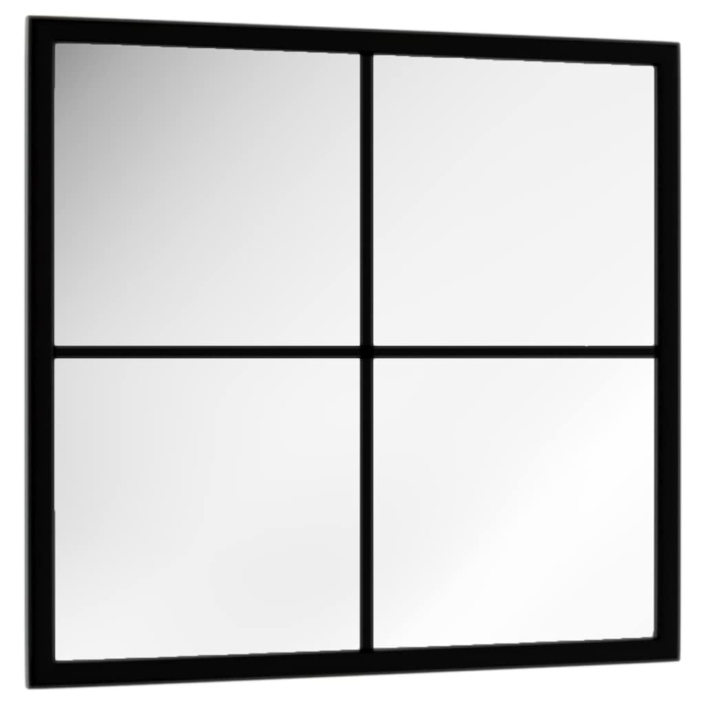 Mirror | Black | Metal, glass | 40x40 cm | Wall mounting | Wall Mirror