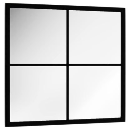 Mirror | Black | Metal, glass | 40x40 cm | Wall mounting | Wall Mirror