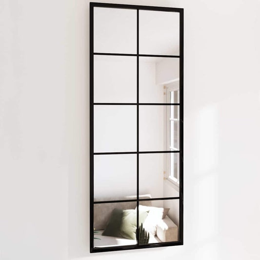 Mirror | Black | Metal, Glass | Mirror | Rectangular | Traditional
