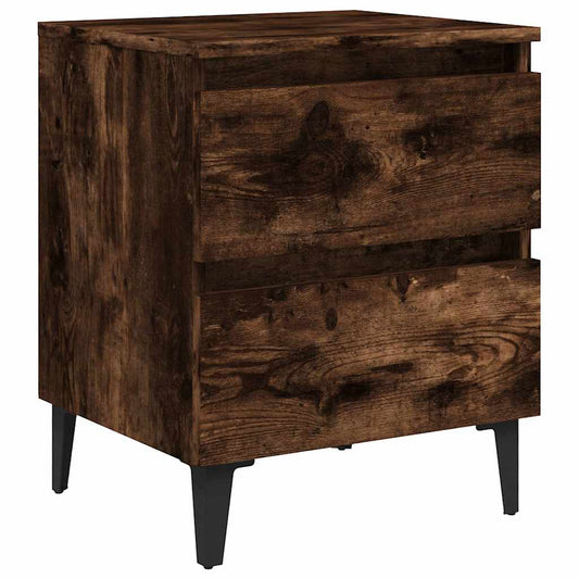 Bed Cabinet | Smoked oak | Engineered wood, metal | Bed Cabinet