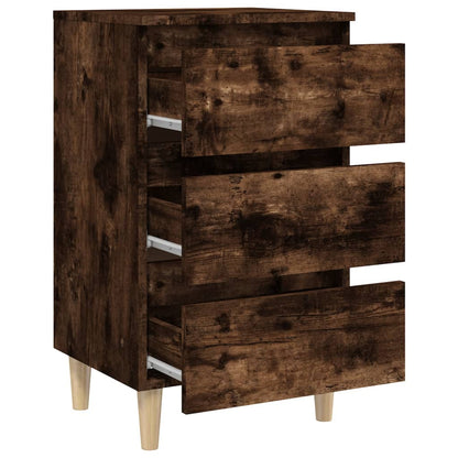 Bed Cabinet | Smoked oak | Engineered wood, Solid eucalyptus wood