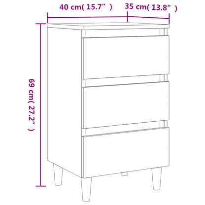 Bed Cabinet | Smoked oak | Engineered wood, Solid eucalyptus wood