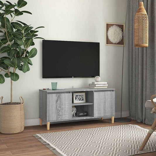 TV Cabinet | Grey Sonoma | Engineered Wood | Medium | TV Cabinet