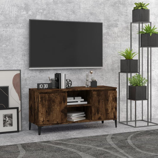 TV Cabinet | Smoked oak | Engineered wood, Metal | Medium | TV Cabinet