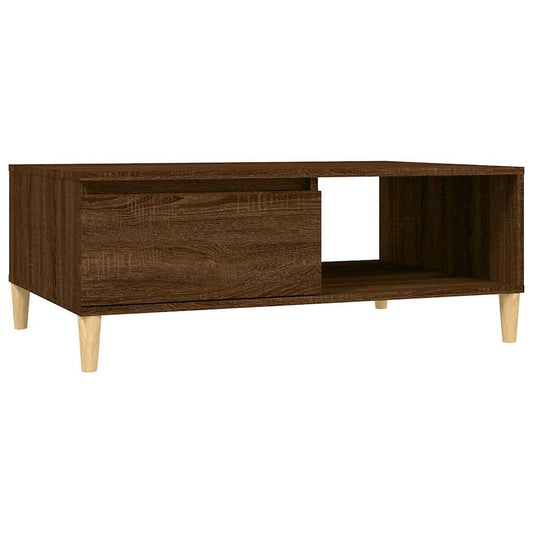 Coffee Table | Brown Oak | Engineered wood, Solid eucalyptus wood