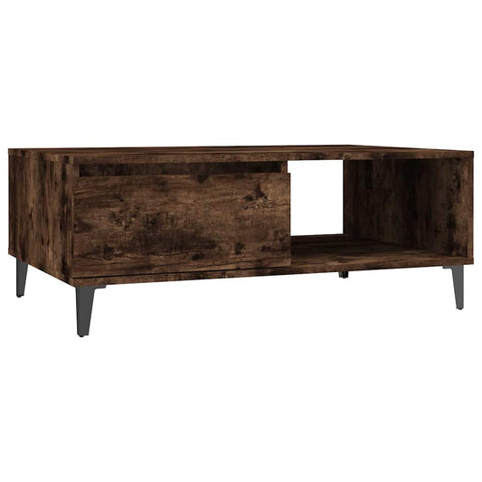 Coffee Table | Smoked Oak | Engineered Wood, Metal | Coffee Table