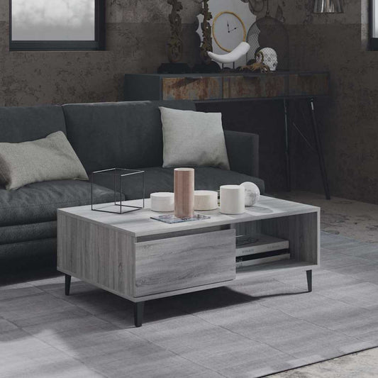 Coffee Table Grey Sonoma 90x60x35 cm Engineered Wood