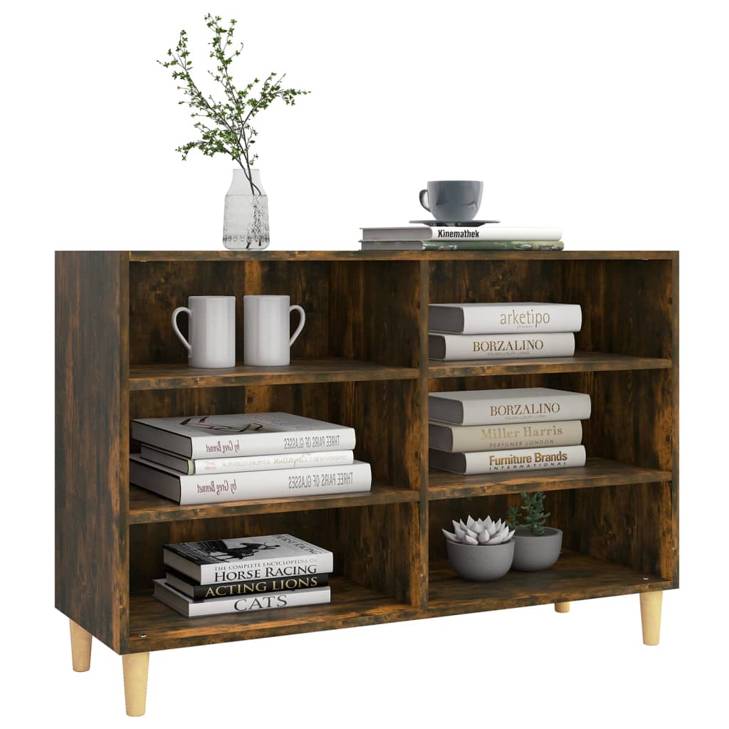 Sideboard Smoked Oak 103.5x35x70 cm Engineered Wood