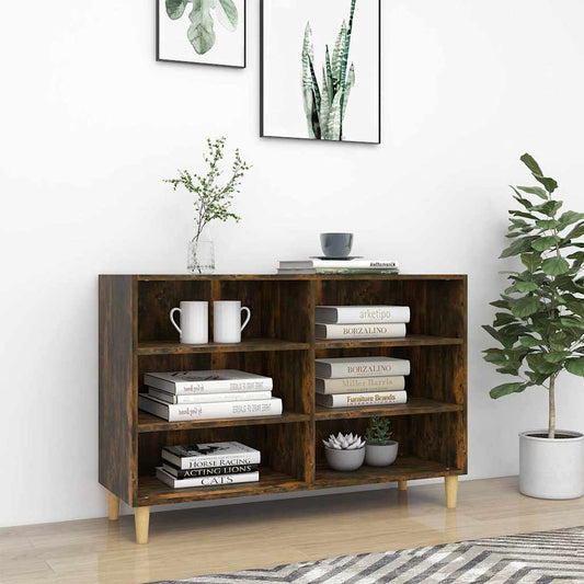 Sideboard | Smoked Oak | Engineered Wood | 103.5x35x70 cm | Sideboard