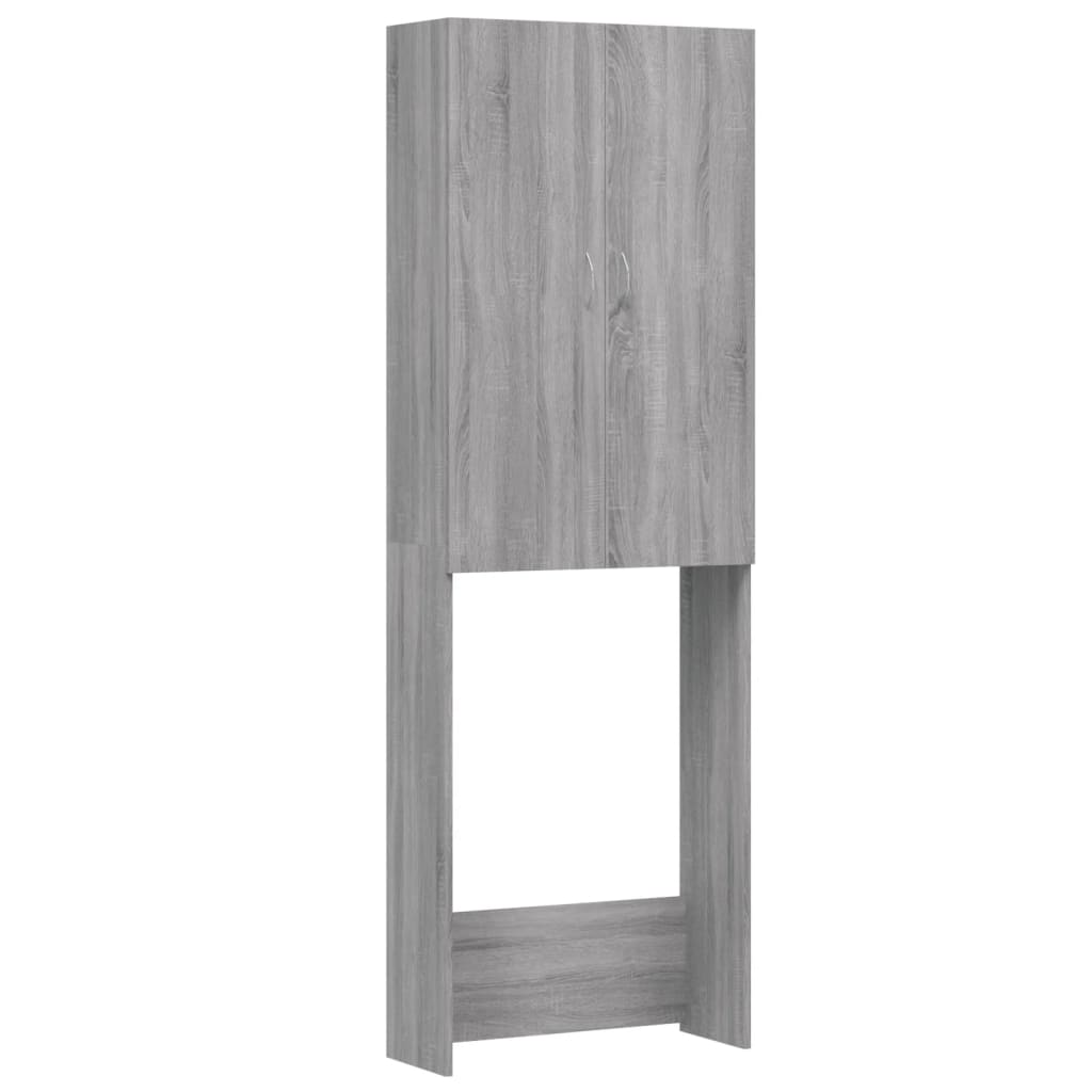 Washing Machine Cabinet Grey sonoma 64x25.5x190 cm