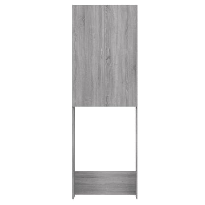 Washing Machine Cabinet Grey sonoma 64x25.5x190 cm