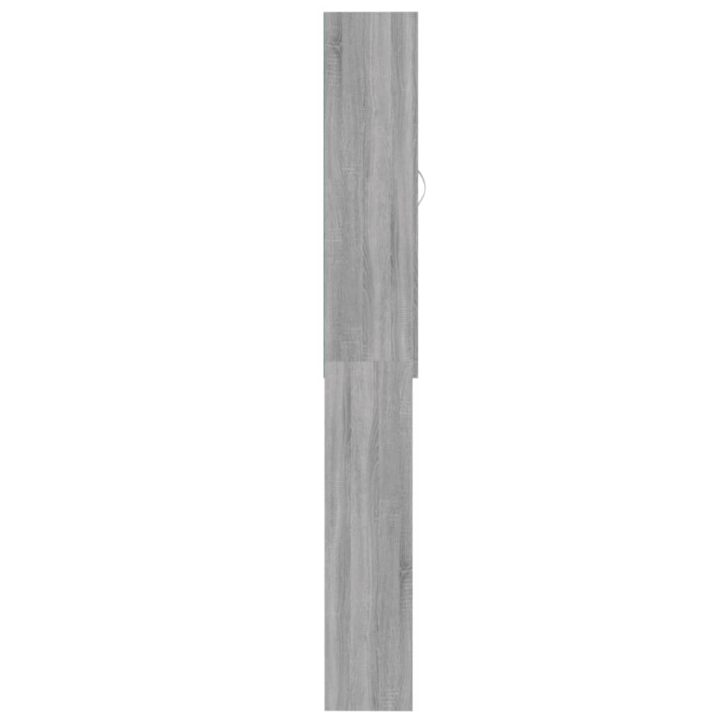 Washing Machine Cabinet Grey sonoma 64x25.5x190 cm