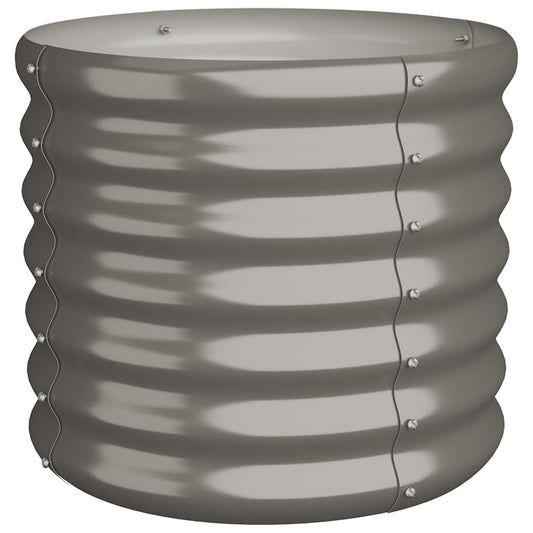 Garden Planter | Grey | Powder-Coated Steel | Medium | Durable