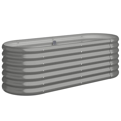 Garden Raised Bed | Grey | Powder-coated steel | Large | Durable