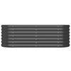 Garden Raised Bed Powder-coated Steel 114x40x36 cm Anthracite