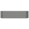Garden Raised Bed Powder-coated Steel 59.8"x15.7"x14.2" Gray