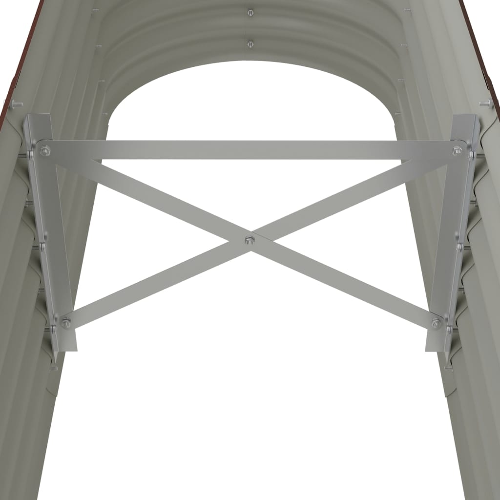 Garden Raised Bed | Brown | Powder-coated steel | 152 cm x 40 cm x 36 cm