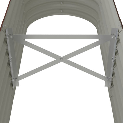 Garden Raised Bed | Brown | Powder-coated steel | 152 cm x 40 cm x 36 cm