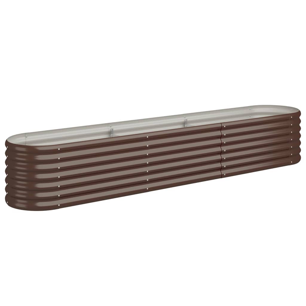 Garden Raised Bed | Brown | Powder-coated steel | Large | Durable