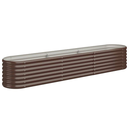 Garden Raised Bed | Brown | Powder-coated steel | Large | Durable