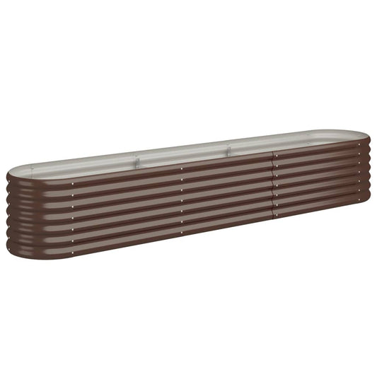 Garden Raised Bed | Brown | Powder-coated steel | Large | Durable