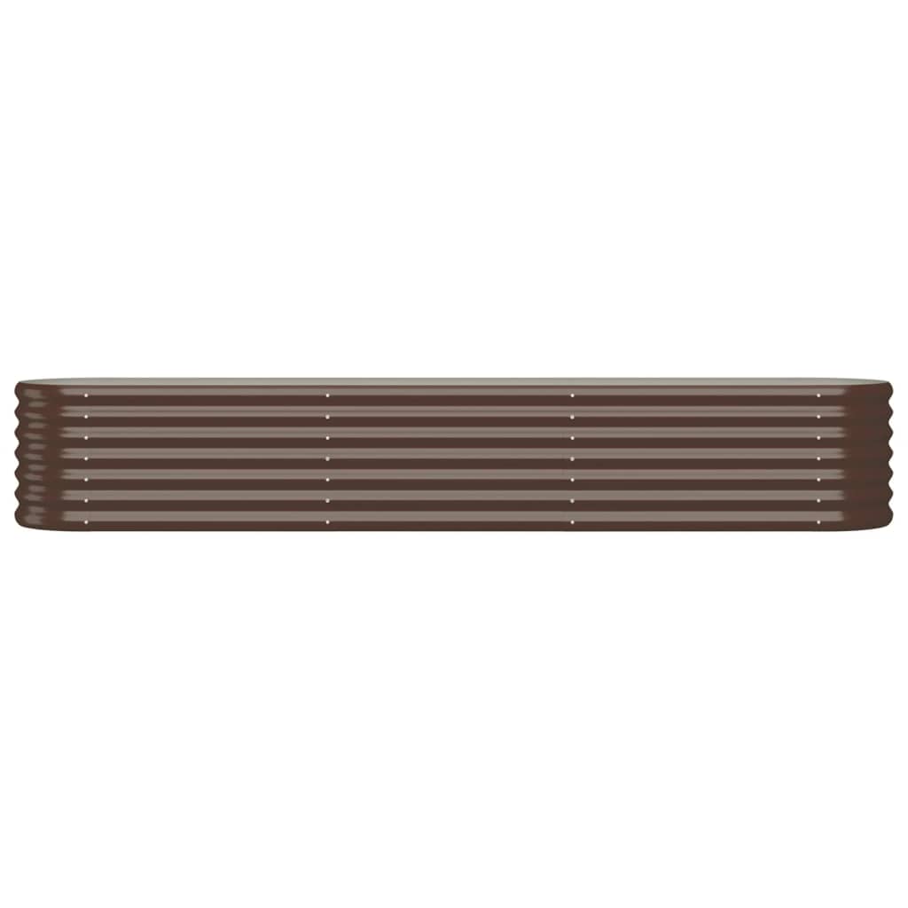 Garden Raised Bed | Brown | Powder-coated steel | Large | Durable