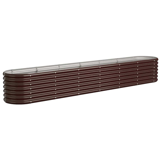 Garden Raised Bed | Brown | Powder-coated steel | Large | Durable