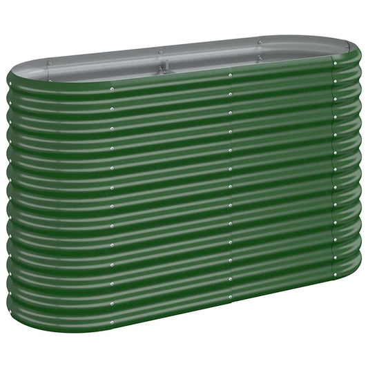 Garden Raised Bed | Green | Powder-coated steel | Large | Durable