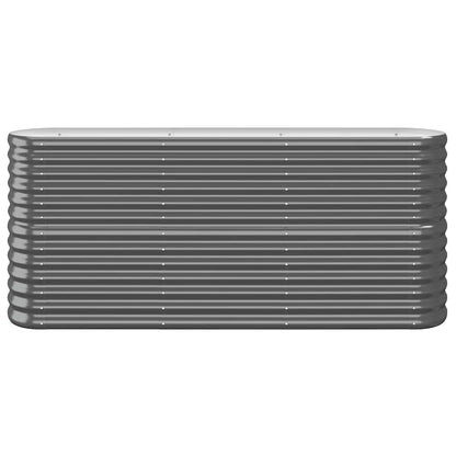 Garden Raised Bed Galvanised Steel 152x40x68 cm Anthracite