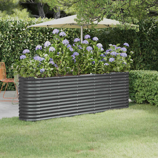Garden Raised Bed | Anthracite | Powder-coated steel | Large | Durable