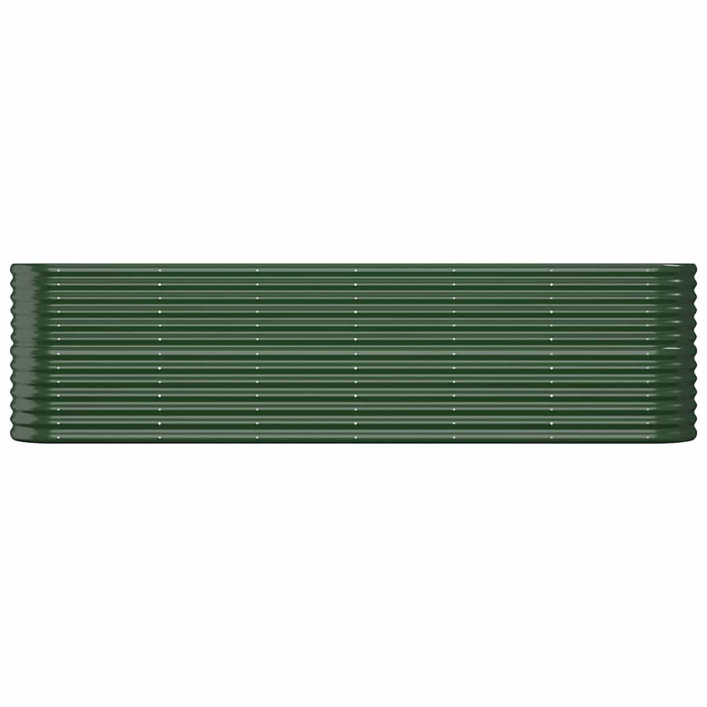 Garden Raised Bed | Green | Powder-coated steel | Large | Durable