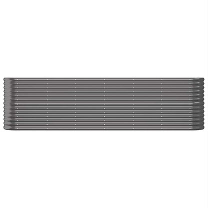 Garden Raised Bed Galvanised Steel 260x40x68 cm Anthracite