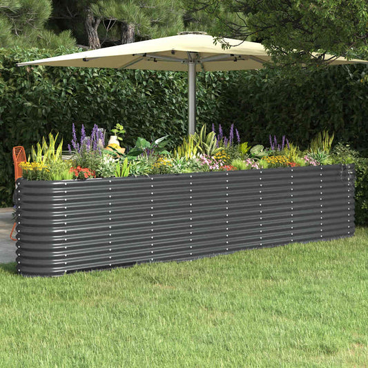 Garden Raised Bed | Anthracite | Powder-coated steel | Large |  Durable
