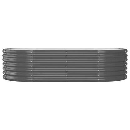 Garden Raised Bed Galvanised Steel 152x80x36 cm Anthracite