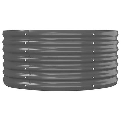 Garden Raised Bed Galvanised Steel 152x80x36 cm Anthracite