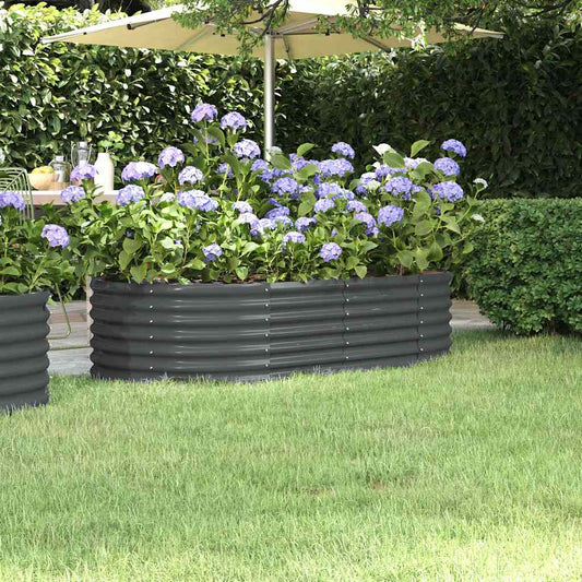 Garden Raised Bed | Anthracite | Powder-coated steel