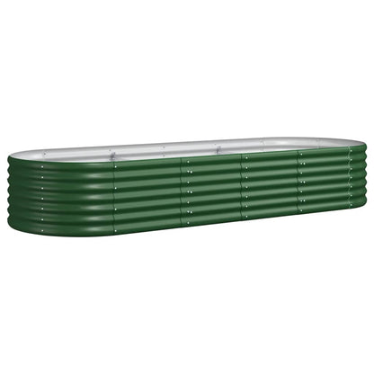 Garden Raised Bed | Green | Powder-coated steel | Large |  Durable