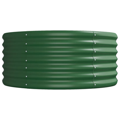 Garden Raised Bed | Green | Powder-coated steel | 368cm x 80cm x 36cm