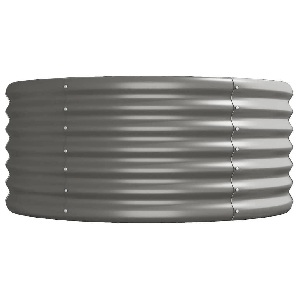Garden Raised Bed | Grey | Powder-coated steel | Large | Durable