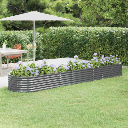 Garden Raised Bed | Anthracite | Powder-coated steel | Large
