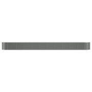 Garden Raised Bed Powder-coated Steel 440x80x36 cm Grey