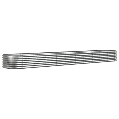 Garden Raised Bed | Silver | Powder-coated steel | Large | Durable