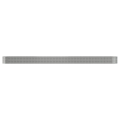 Garden Raised Bed | Silver | Powder-coated steel | Large | Durable