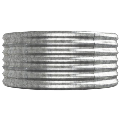 Garden Raised Bed | Silver | Powder-coated steel | Large | Durable
