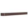 Garden Raised Bed Powder-coated Steel 512x80x36 cm Brown