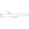 Garden Raised Bed Powder-coated Steel 512x80x36 cm Brown