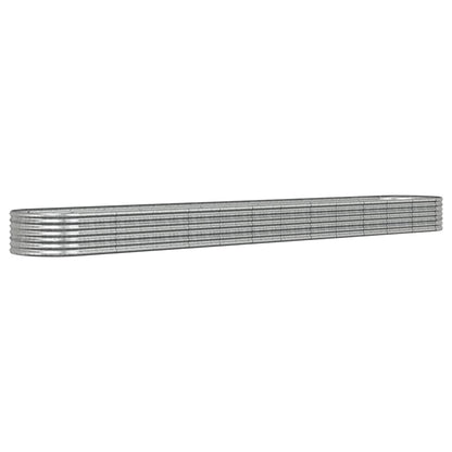 Garden Raised Bed | Silver | Powder-coated steel | Large | Durable