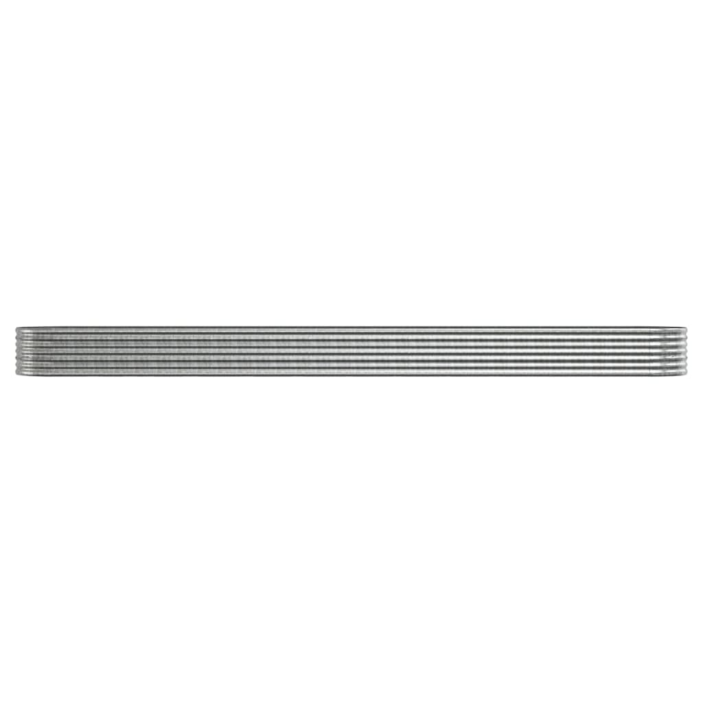 Garden Raised Bed | Silver | Powder-coated steel | Large | Durable